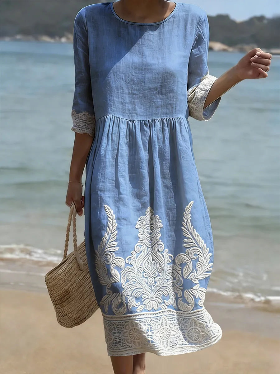 Ámbar | Vestido Floral Elegante para Fiestas y Eventos