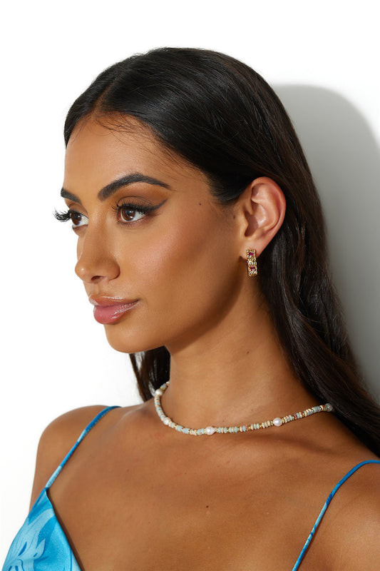Pendientes Gorg Gems Chapados En Oro 18k Oro
