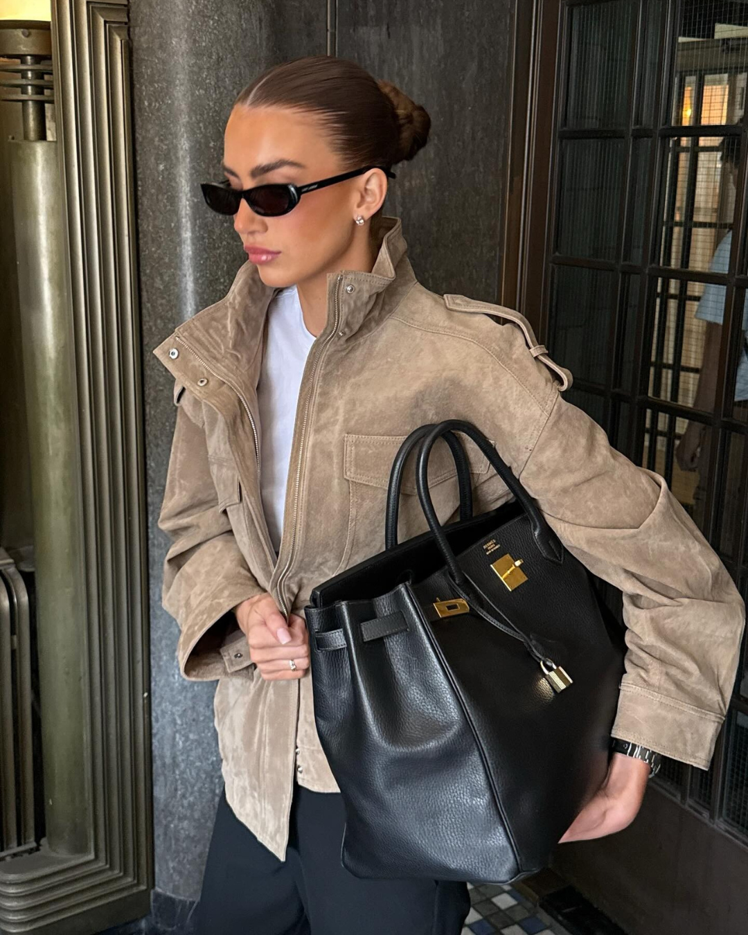 Chaqueta Bomber Efecto Ante — Estilo Utility