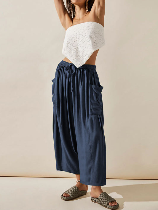 Cómodos pantalones de yoga de pierna ancha
