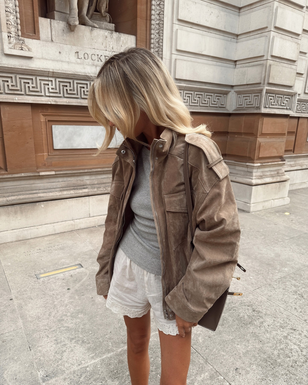 Chaqueta Bomber Efecto Ante — Estilo Utility