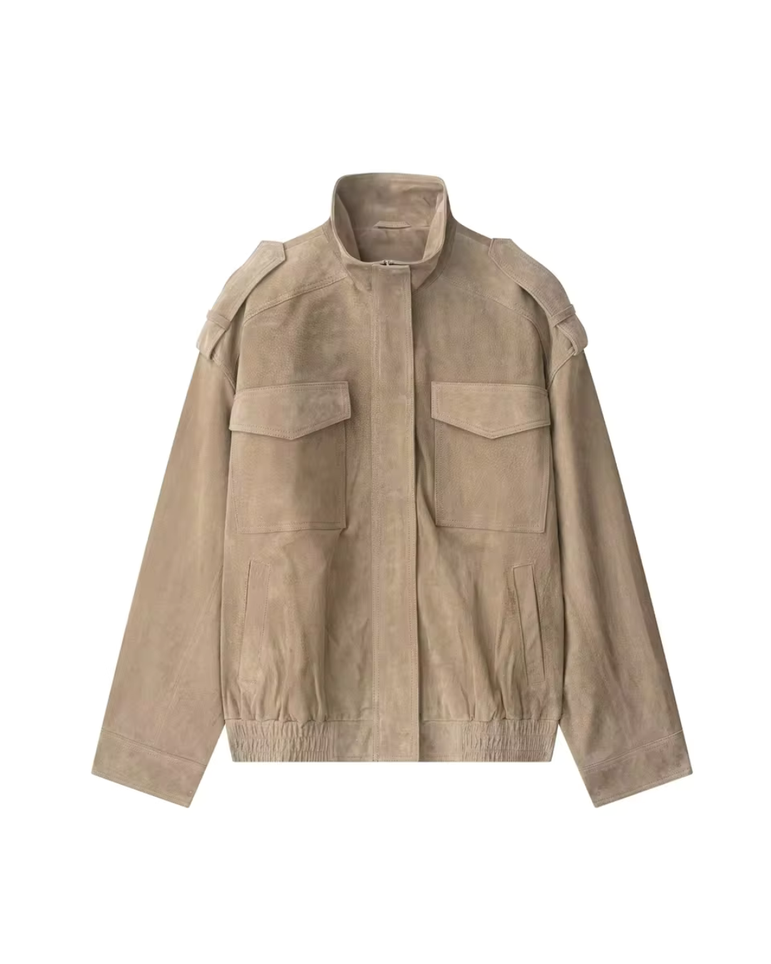 Chaqueta Bomber Efecto Ante — Estilo Utility