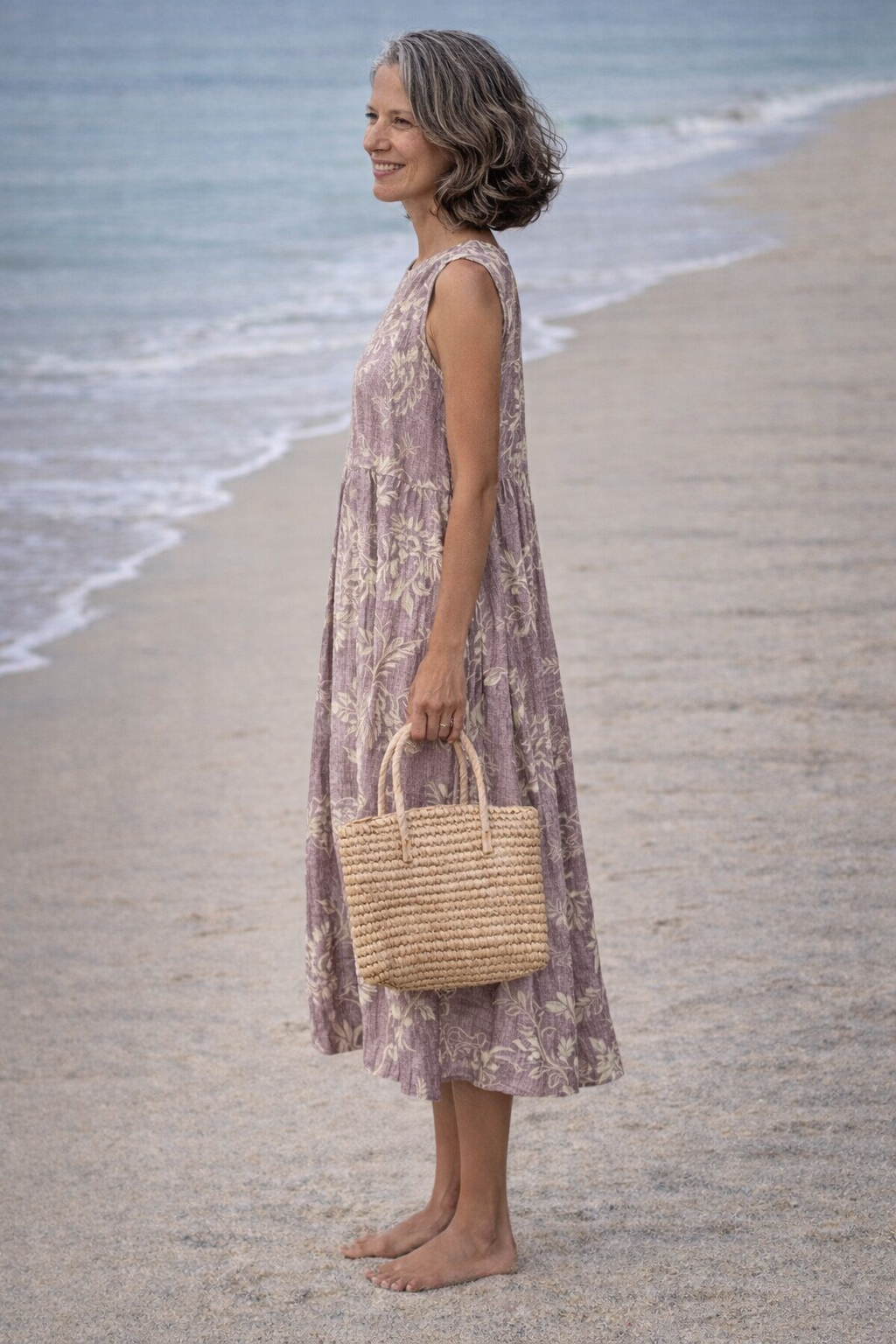 Mia | Vestido Midi Floral con Estampado Romántico