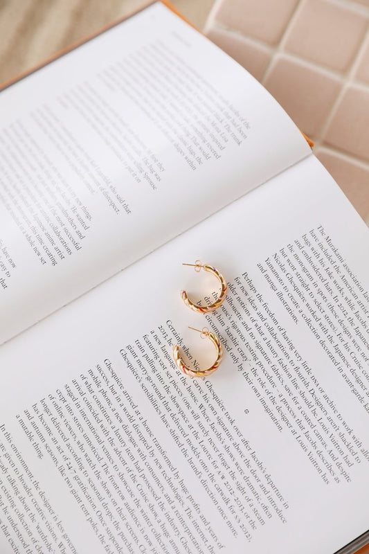 Pendientes Sueños Regaliz Bañados En Oro 18K