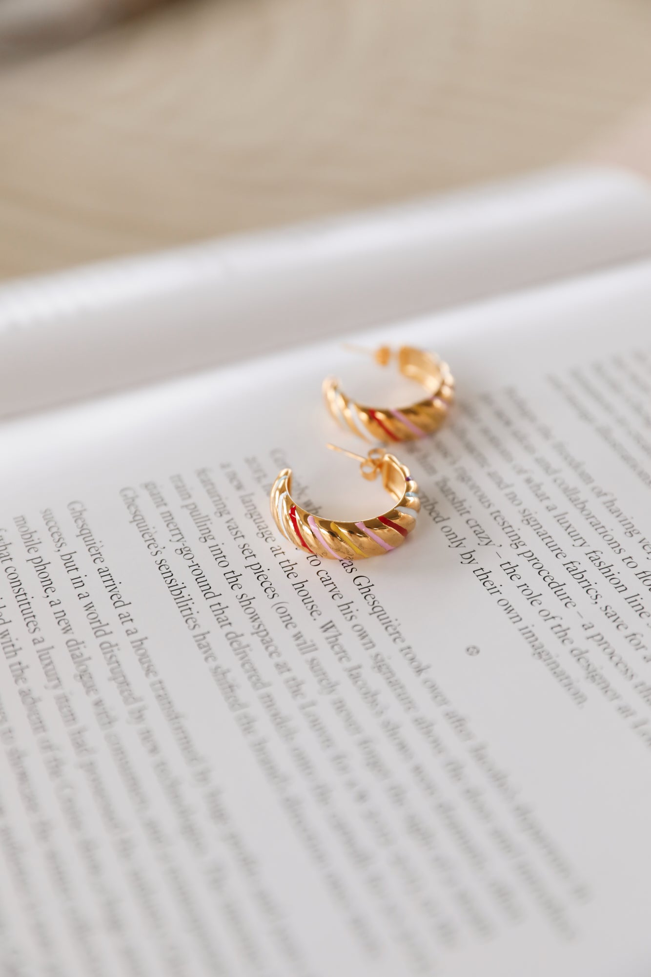Pendientes Sueños Regaliz Bañados En Oro 18K