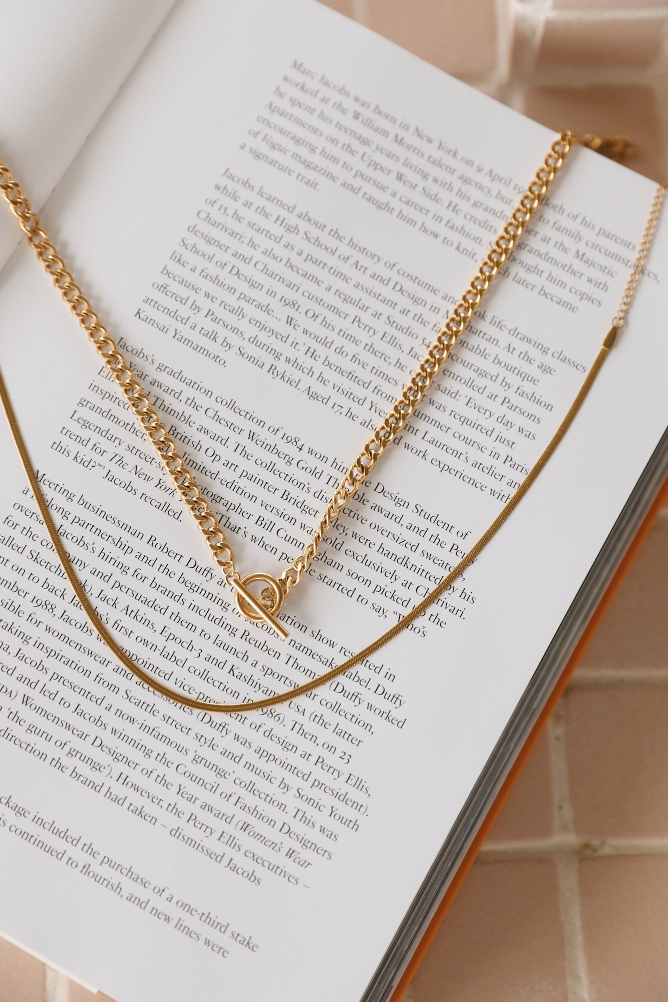 Collar Coldest Brew chapado en oro de 18 quilates