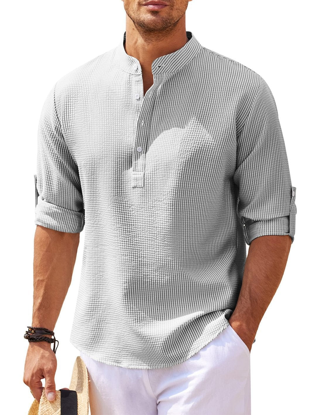 Victor™ | Camisa de manga 3/4 sofisticada para un estilo sin esfuerzo