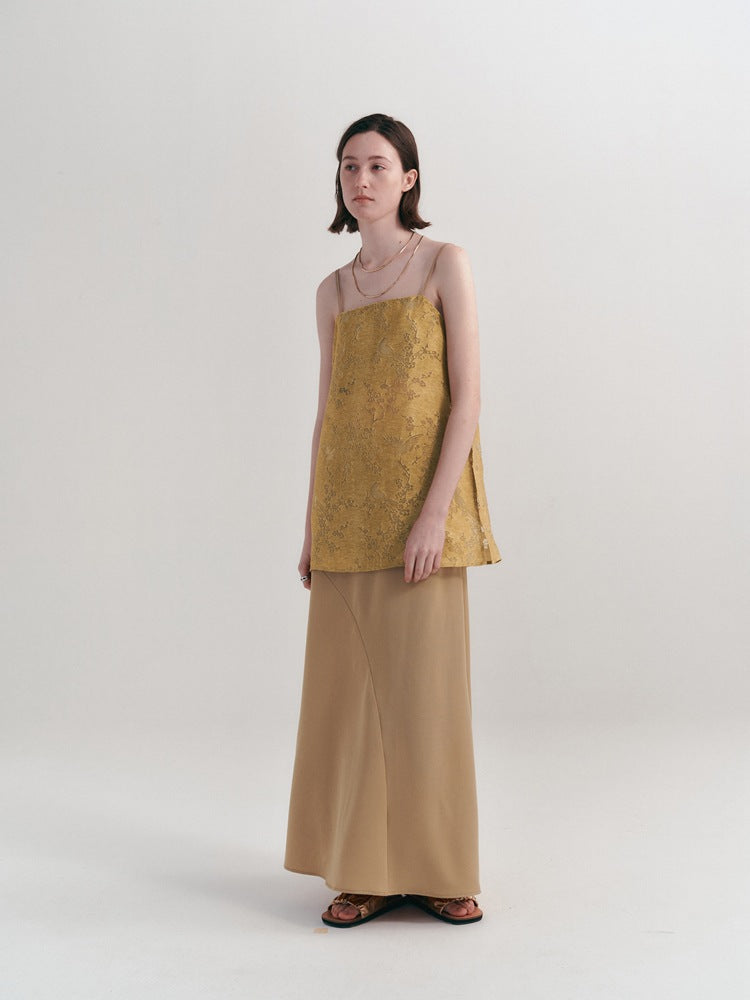 Top camisola bordado ahuecado