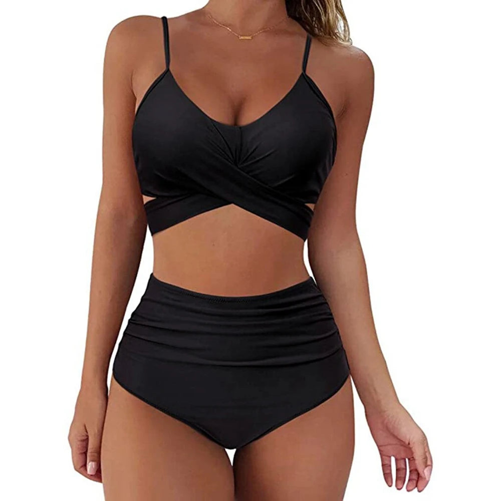 Bikini de Cintura Alta negro
