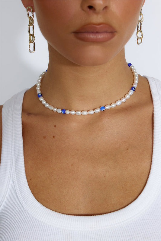 Collar de goteo de realeza chapado en oro de 14 k