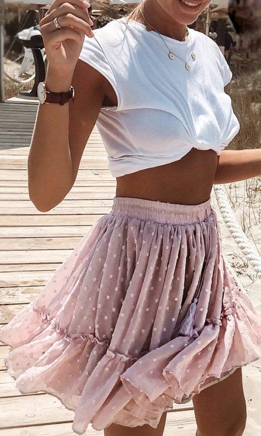 Retirar rosa polvoriento Minifalda