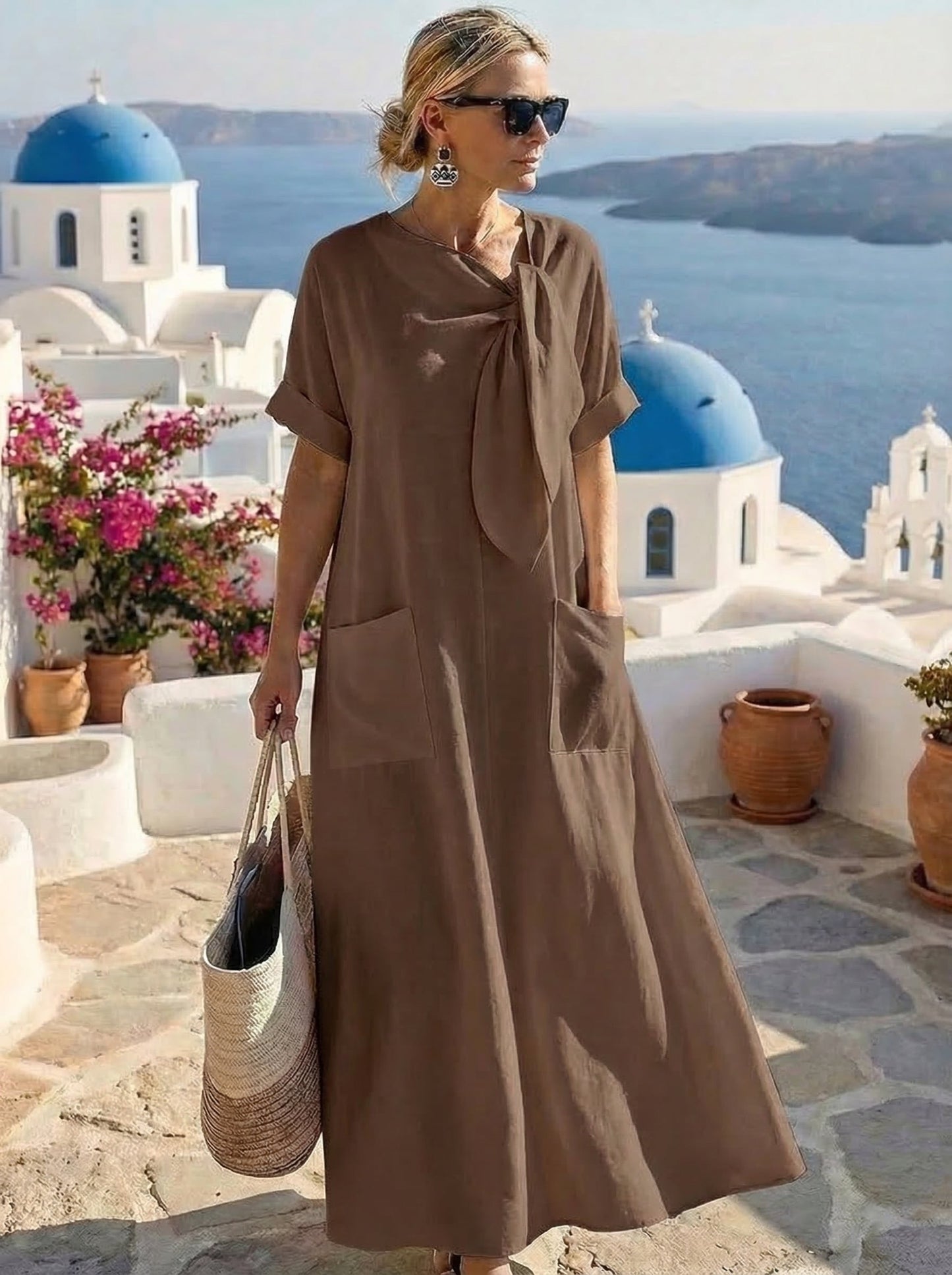 Flor™ | Vestido Elegante con Bolsillos — Estilo Sofisticado y Funcional