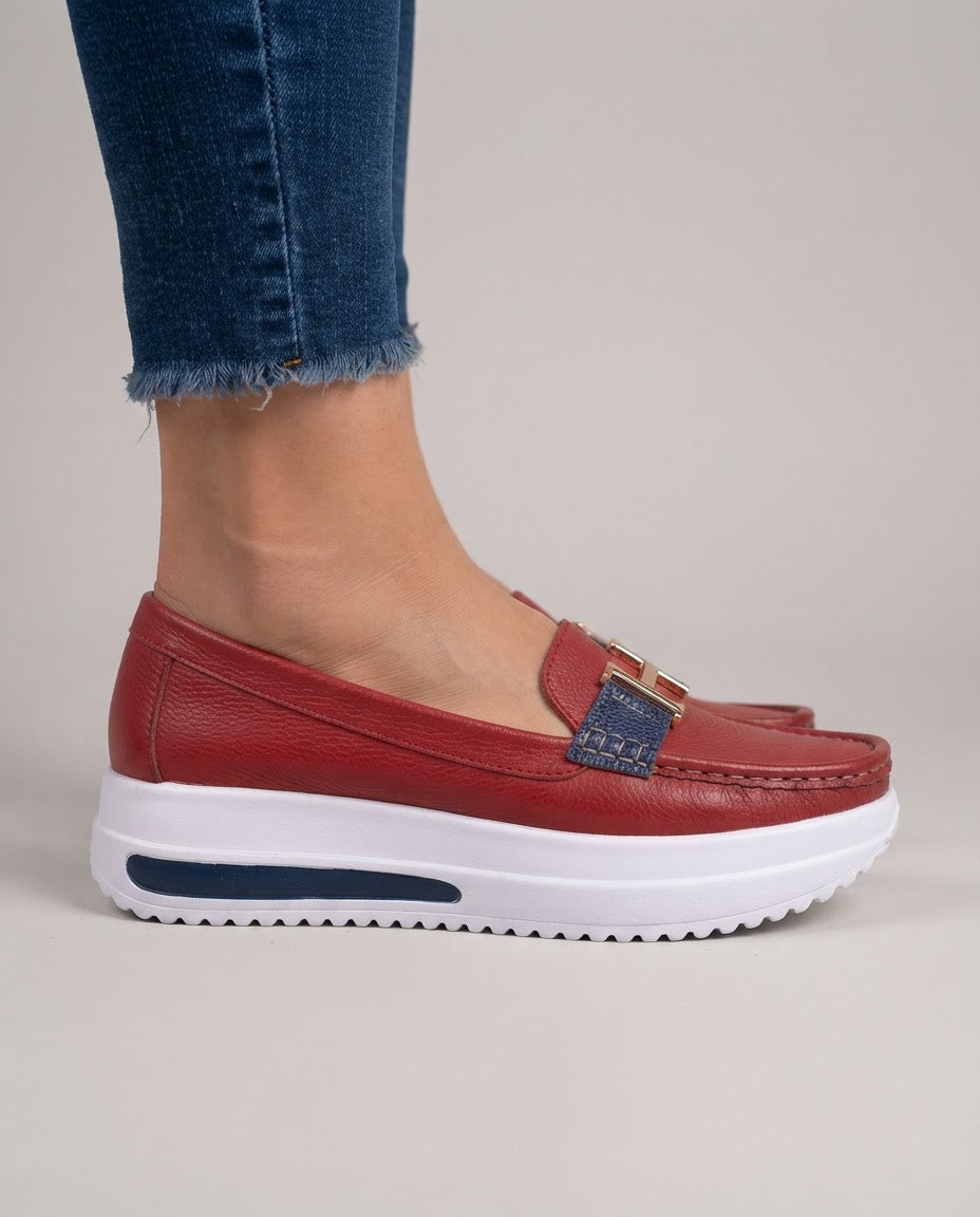 Mocasín Gaia — Plataforma con estribo