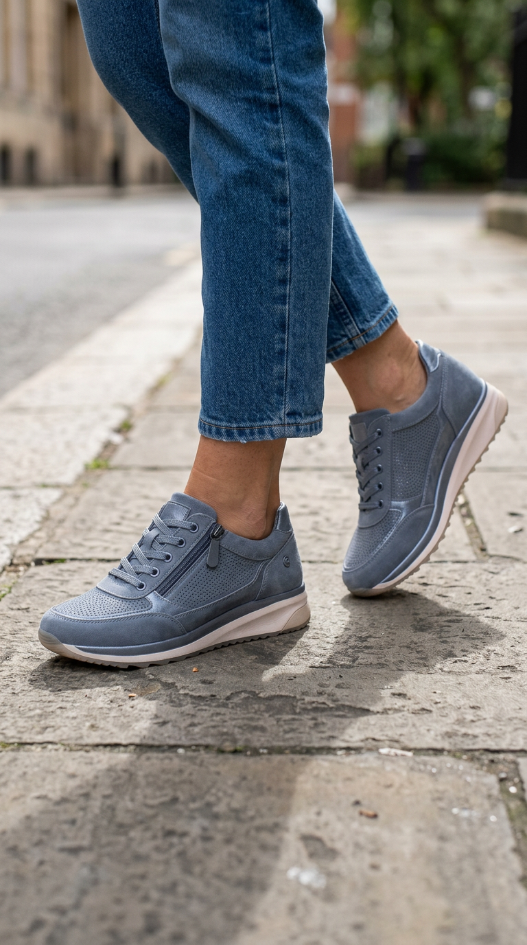 Zapatillas Cómodas con Cremallera Lateral