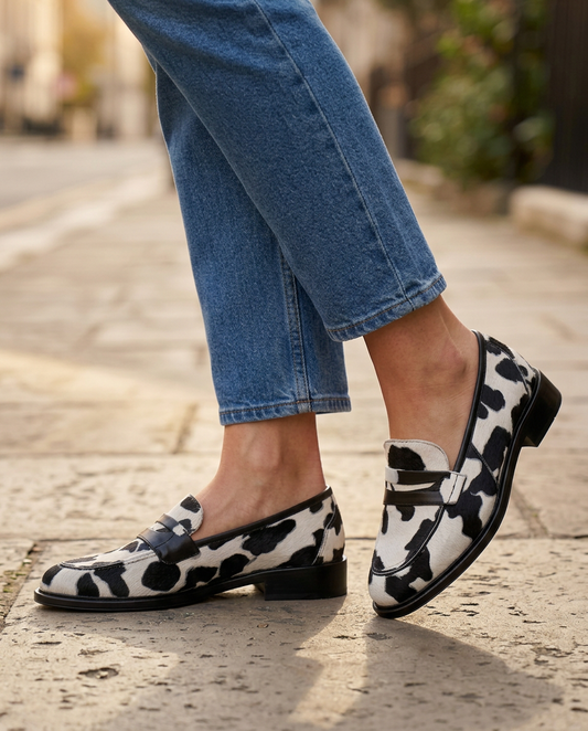 Mocasín Nives — Vaca con Mascarilla Penny