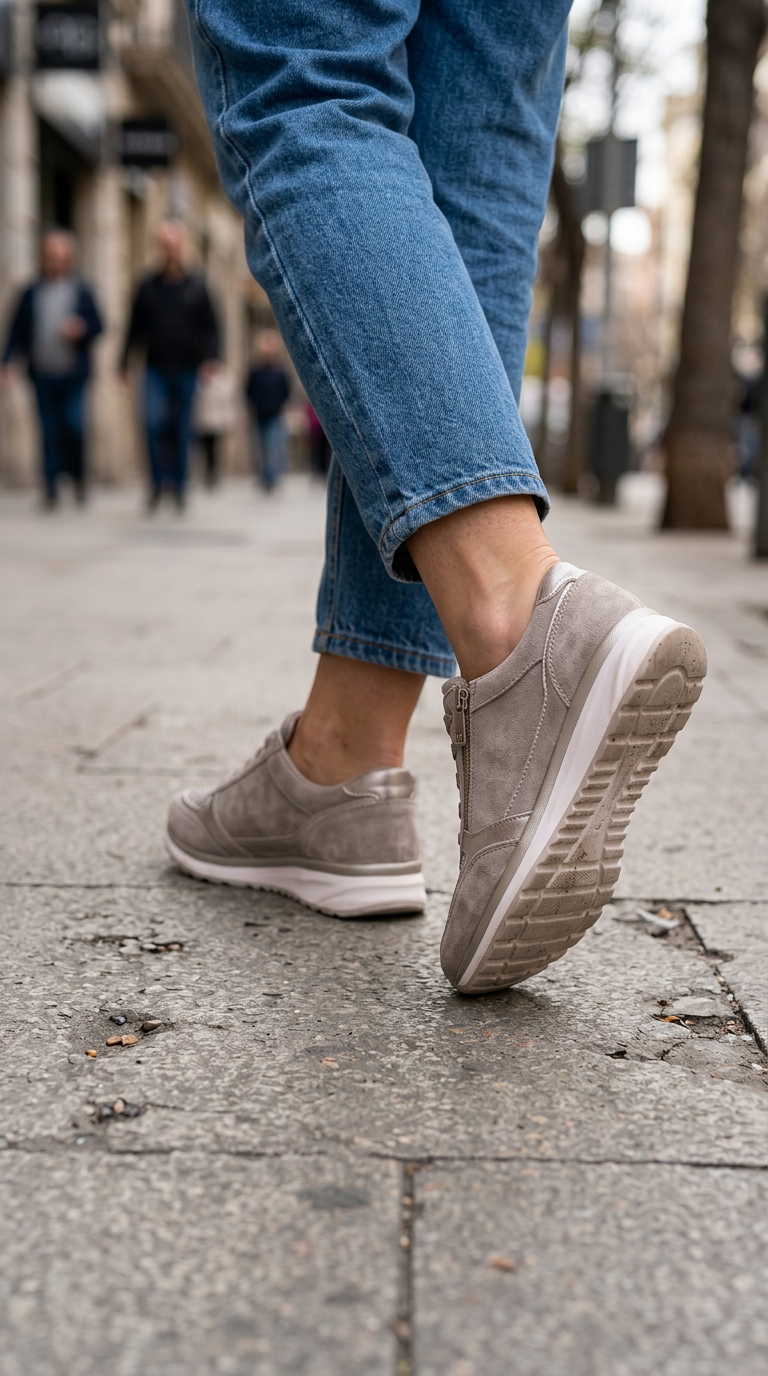 Zapatillas Cómodas con Cremallera Lateral