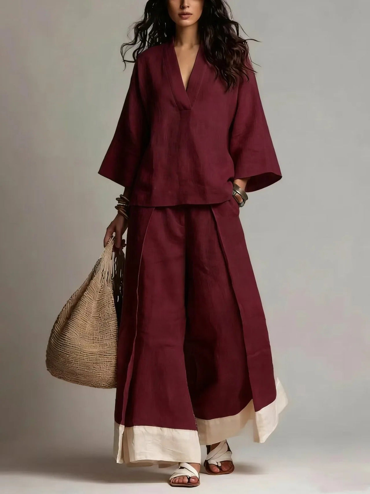 Annabella Conjunto Con Pantalón Ancho