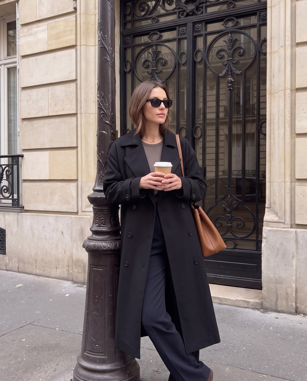 Gabardina Eleonora — Larga Cruzada Oversize