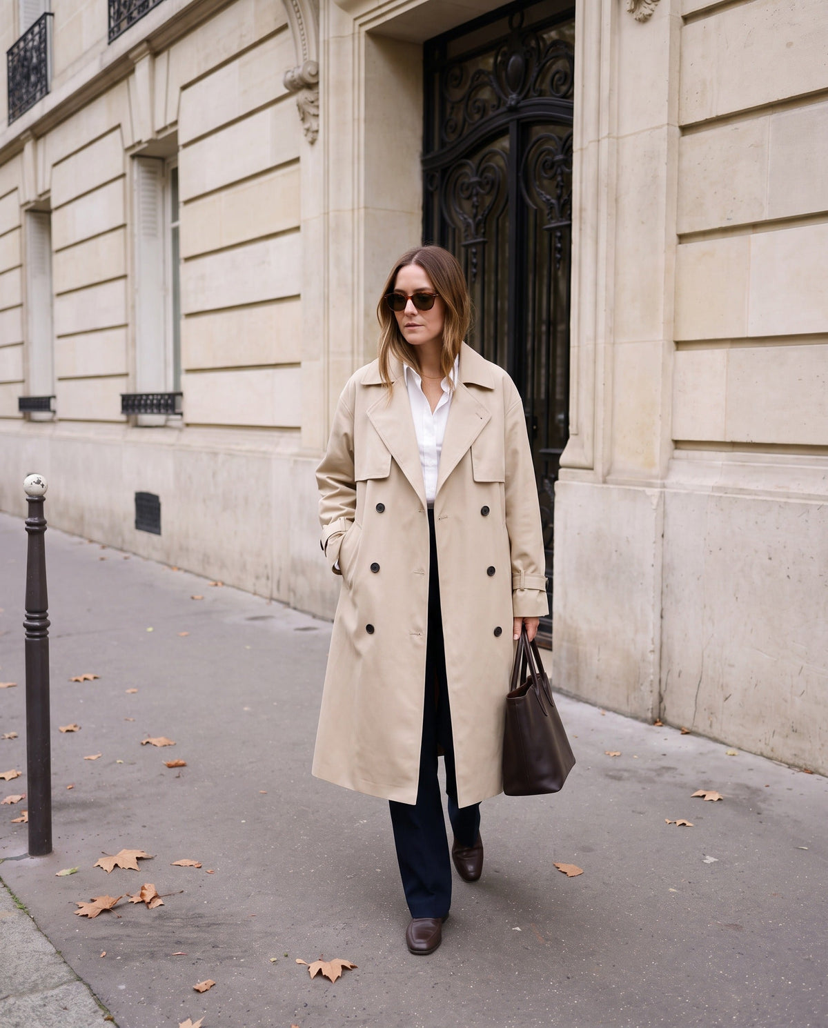 Gabardina Eleonora — Larga Cruzada Oversize