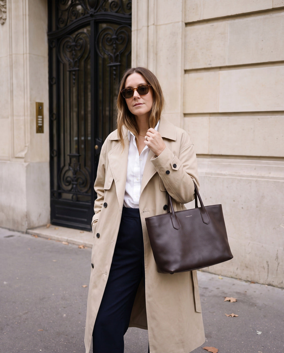 Gabardina Eleonora — Larga Cruzada Oversize