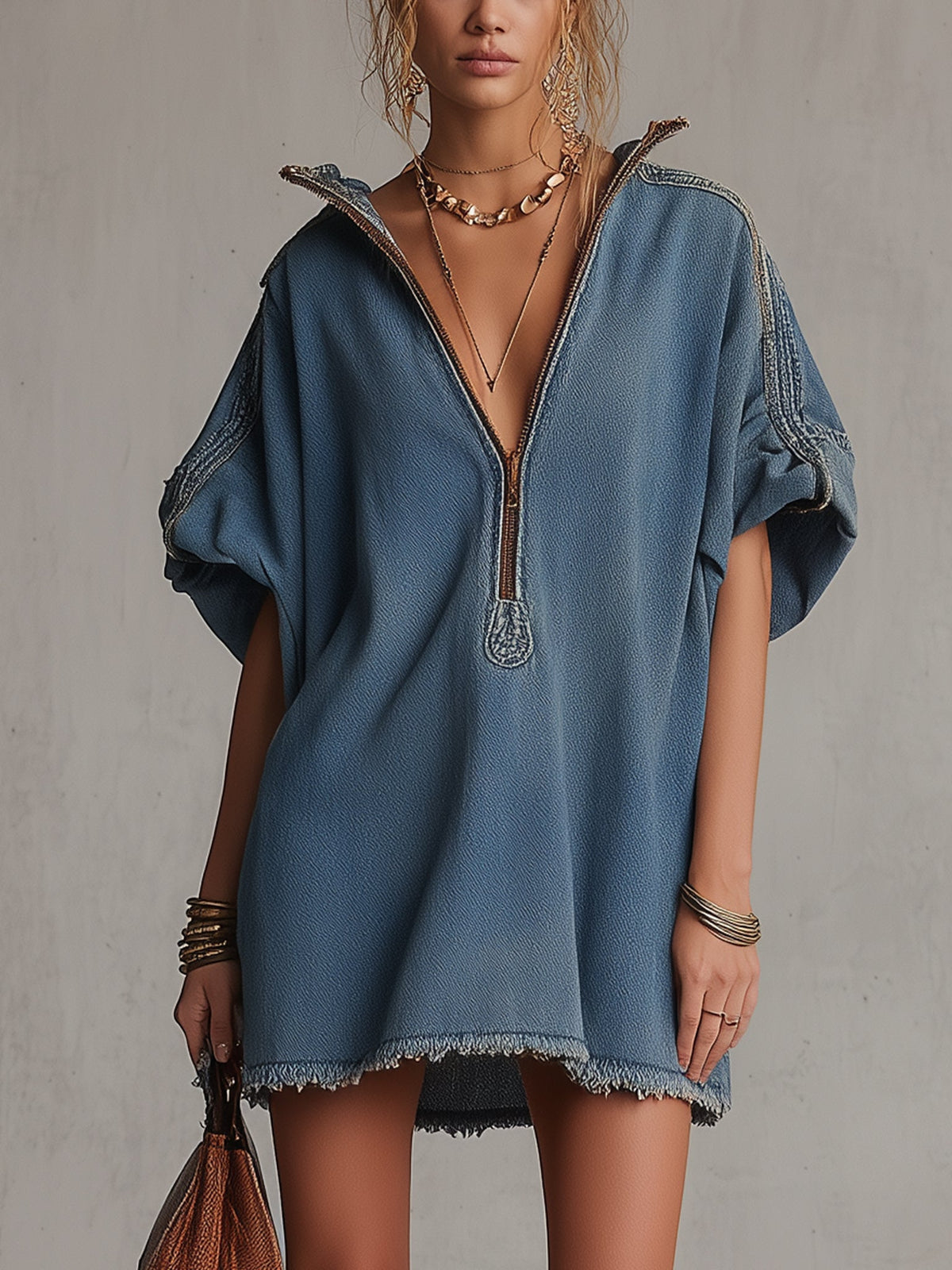 El Mini de Denim Azul Lavado