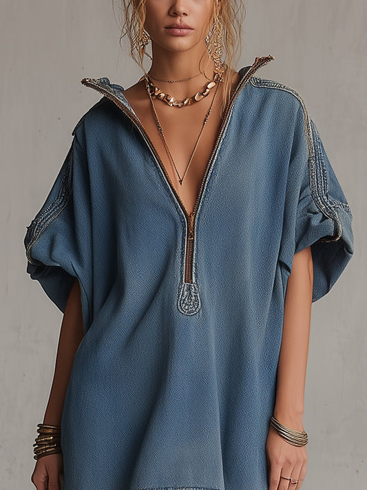 El Mini de Denim Azul Lavado