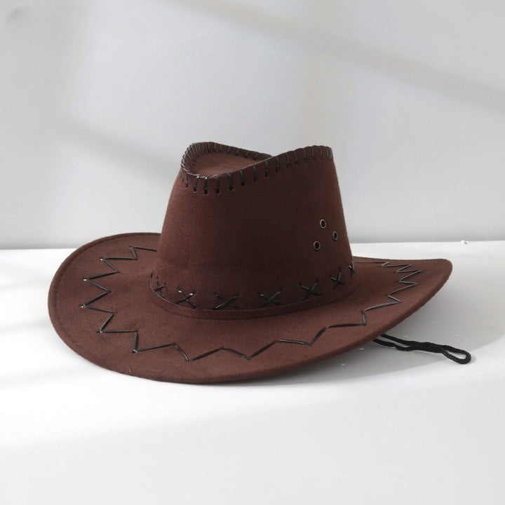 Sombrero de visera para sol de vaquero occidental para exteriores knight