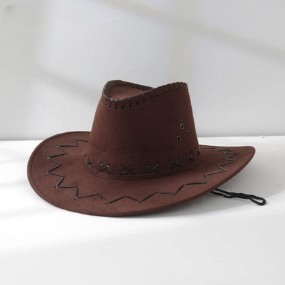 Sombrero de visera para sol de vaquero occidental para exteriores knight