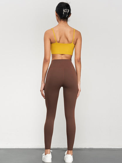 Pantalones de yoga con control de barriga Medias Pantalones de cintura alta para levantamiento de cadera