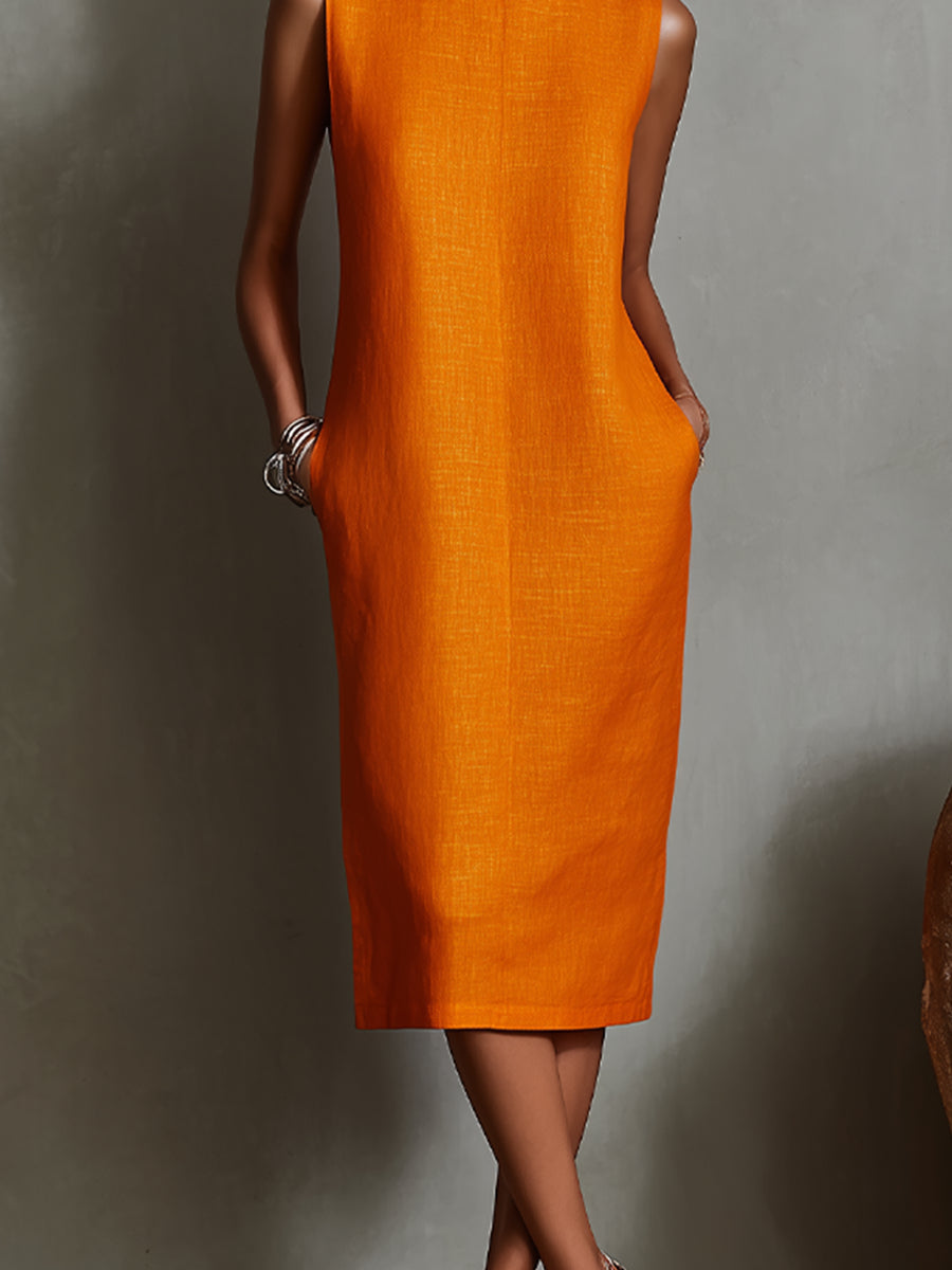 Vestido de verano fácil de lino
