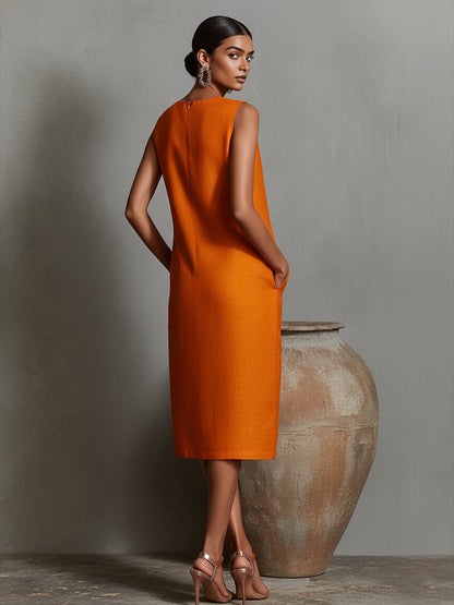 Vestido de verano fácil de lino