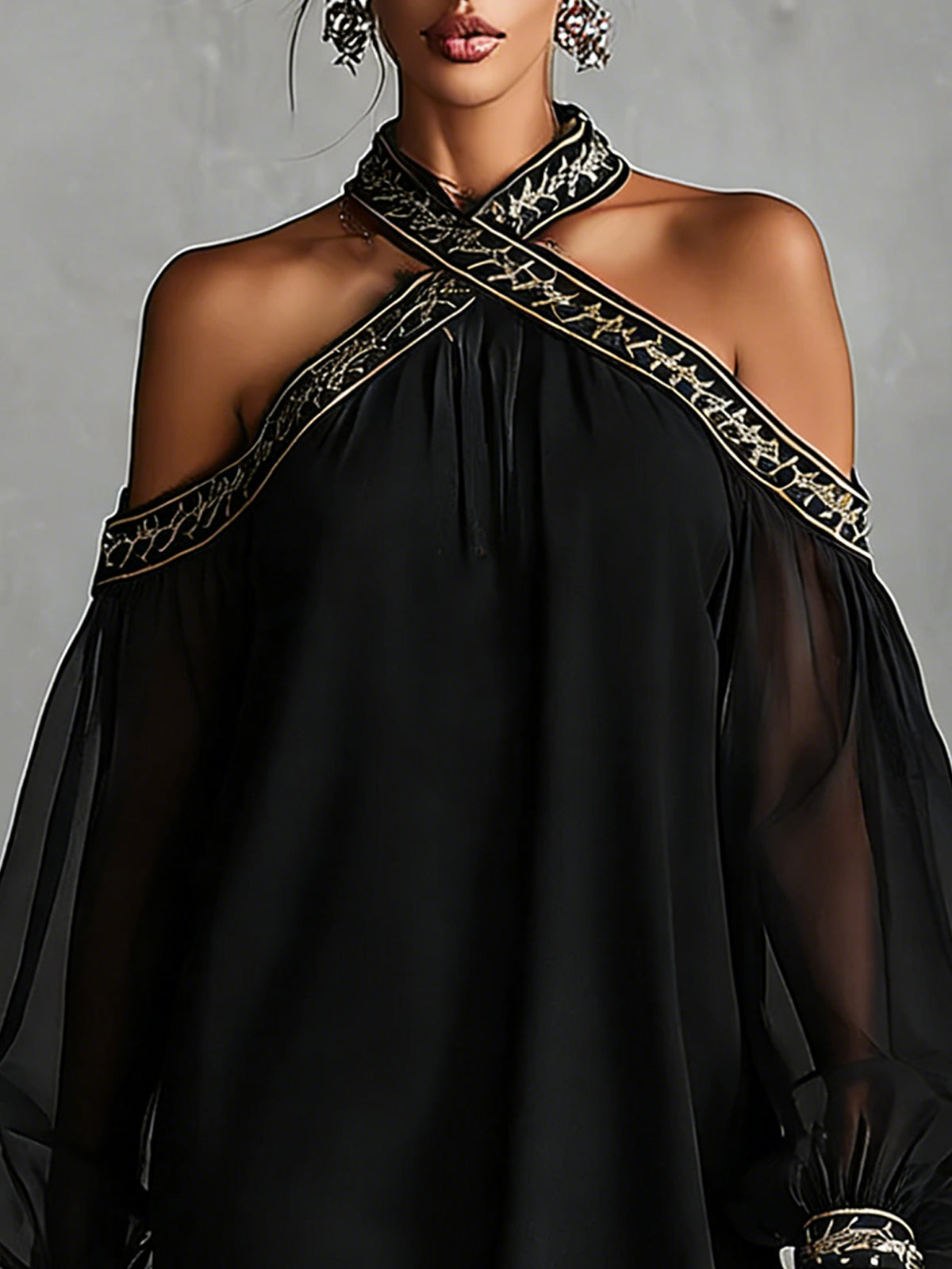 El vestido de hombros descubiertos