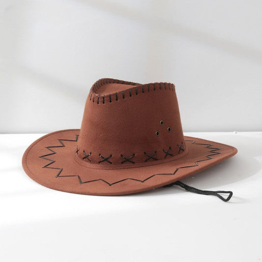 Sombrero de visera para sol de vaquero occidental para exteriores knight