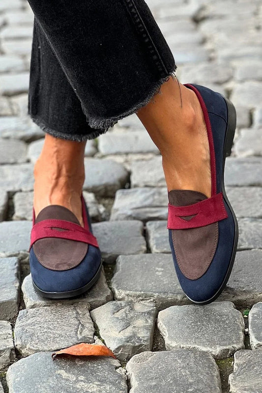 Mocassini Colourblock Blu Navy