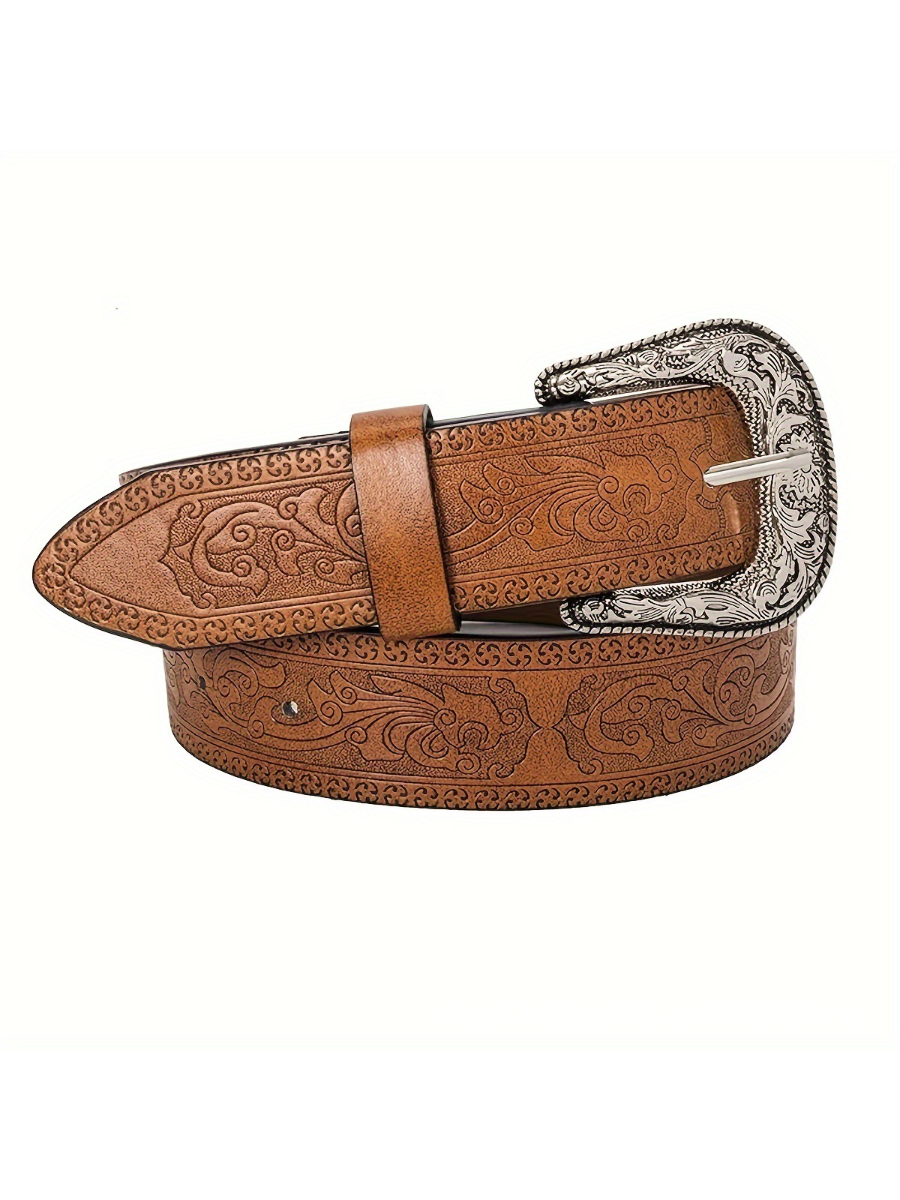 Cinturón de estilo vaquero vintage para mujer de mezclilla