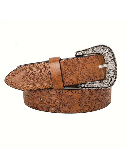 Cinturón de estilo vaquero vintage para mujer de mezclilla