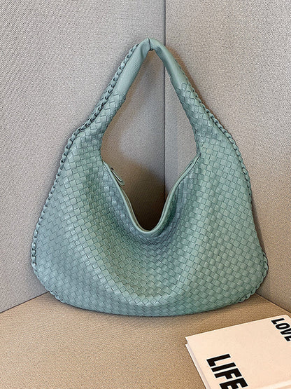 Bolso tejido de cuero de moda para mujer