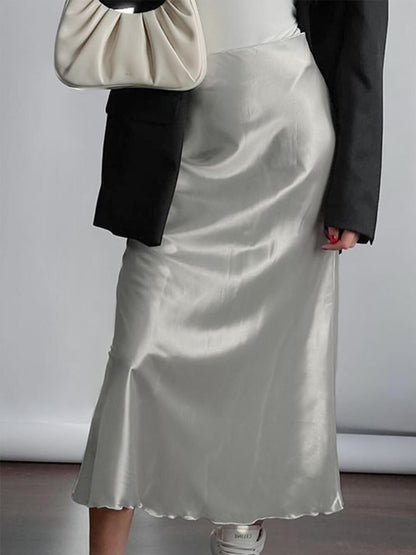 Falda larga estilo francés