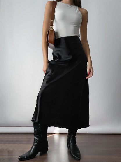 Falda larga estilo francés