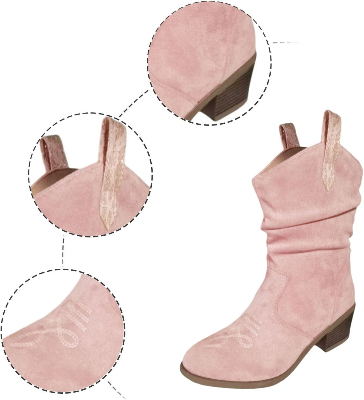 Botas de Tobillo con Borlas Vaqueras Western Vintage
