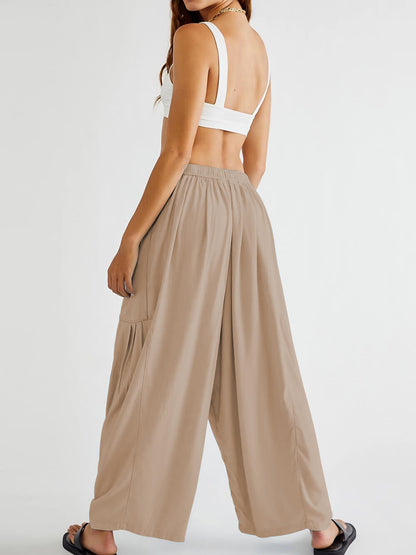 Cómodos pantalones de yoga de pierna ancha