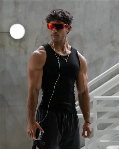 Conjunto de camisetas sin mangas deportivas para hombre – transpirable, cómodo y versátil para entrenar