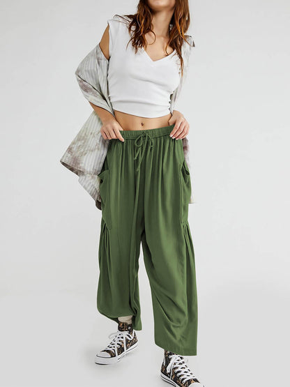 Cómodos pantalones de yoga de pierna ancha