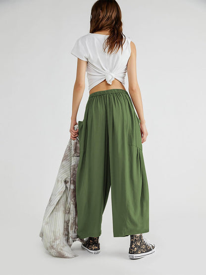 Cómodos pantalones de yoga de pierna ancha