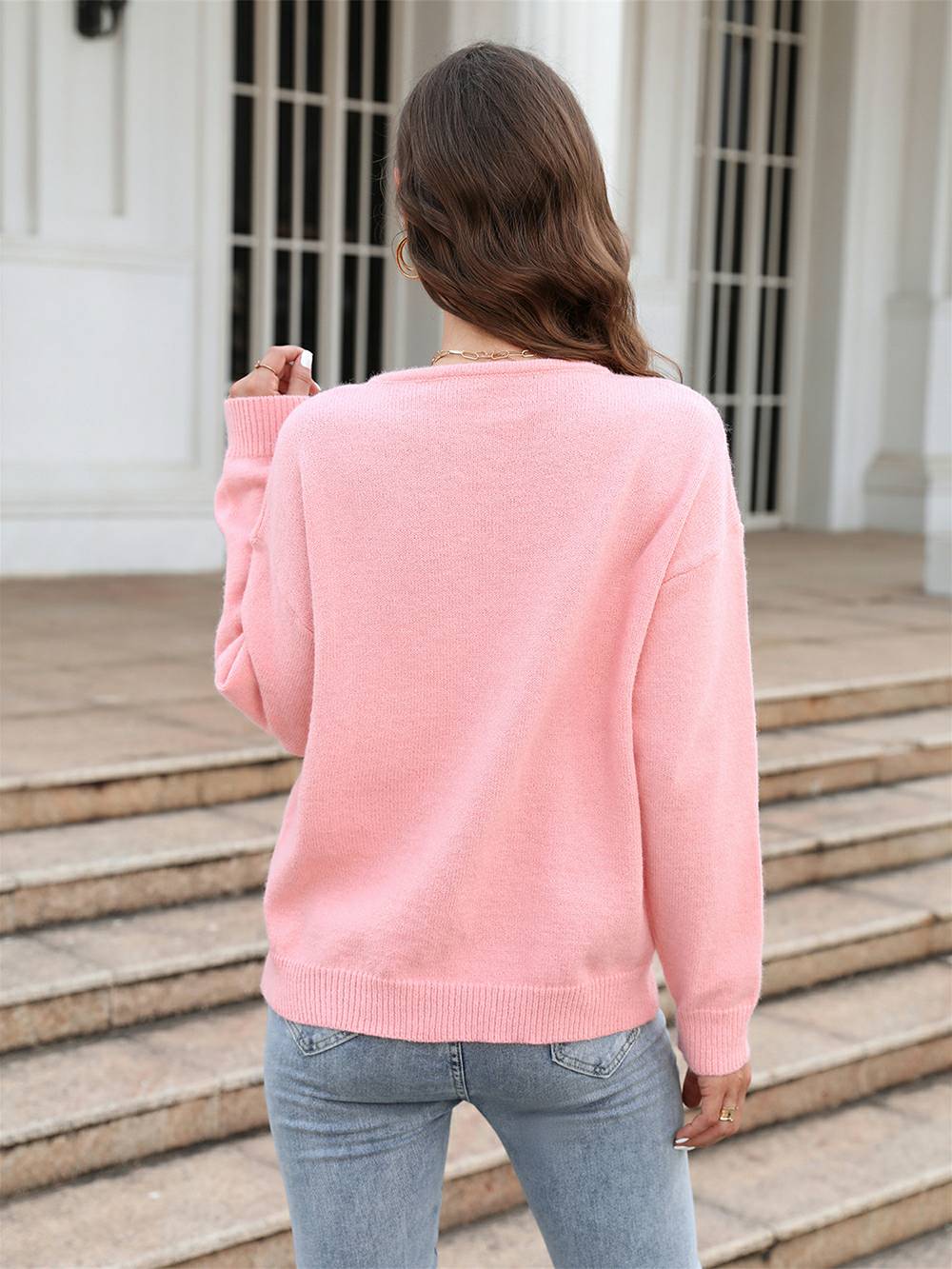 Suéter tipo jersey de punto Love on Pulse
