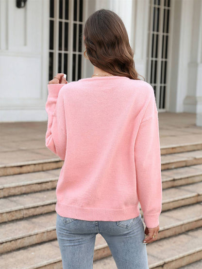 Suéter tipo jersey de punto Love on Pulse