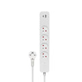REGLETA DE 4 ENCHUFES + 2XUSB 1.5M SAVIO LZ-11