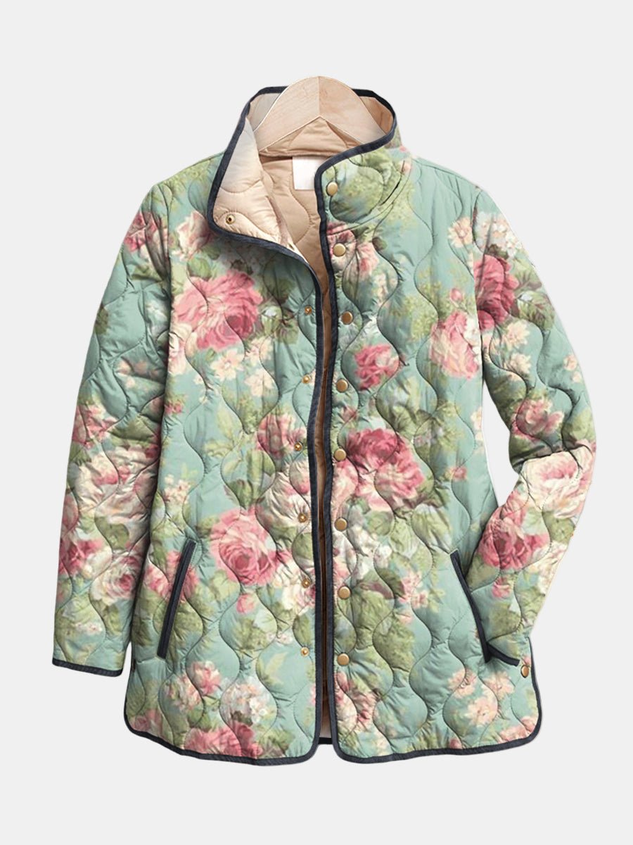 Chaqueta Acolchada Rosas Antiguas