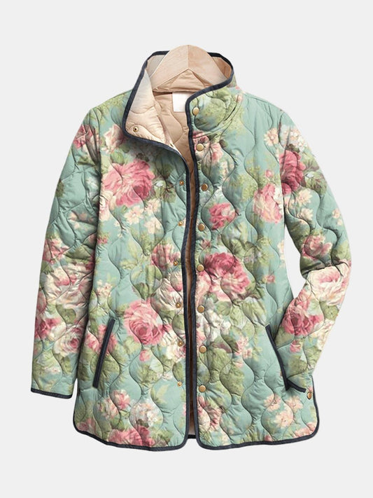 Chaqueta Acolchada Rosas Antiguas
