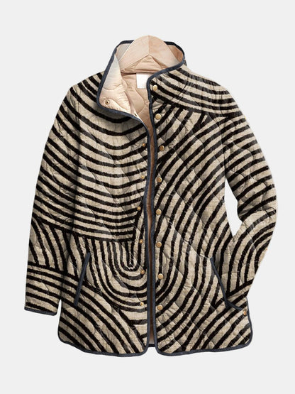 Chaqueta Acolchada Círculos Dibujados